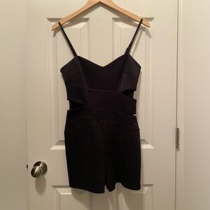 bebe Black Cutout Romper S